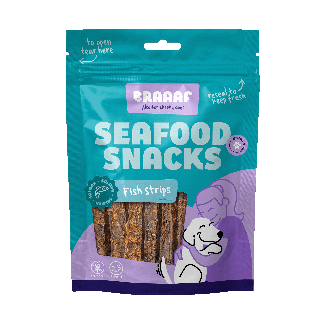 Braaaf Seafood Zalm Visstrips - 12 cm