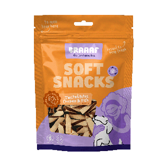 Braaaf Soft Snack Gedraaide Bites - Kip & Vis