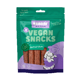 Braaaf Vegan Snack Rode Biet Stick - 12 cm