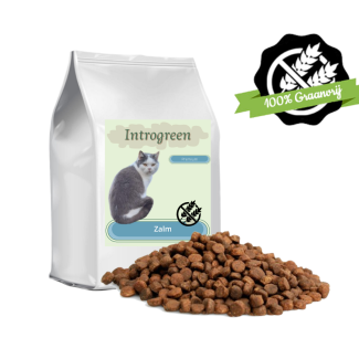 Premium Kat Graanvrij Zalm: 100% Graanvrije Voeding voor Volwassen Katten van Alle Rassen 2- 10 Kg
