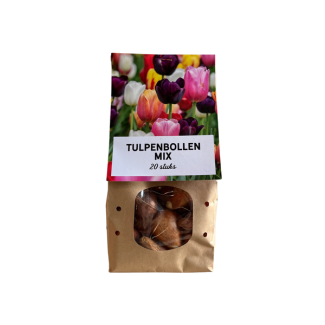 Het Nederlandse cadeau: Tulpenmix! 20 tulpenbollen, bloembollen diverse kleuren