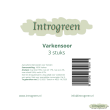 Ingrediëntenlabel Varkensoor – hondensnack 3 stuks