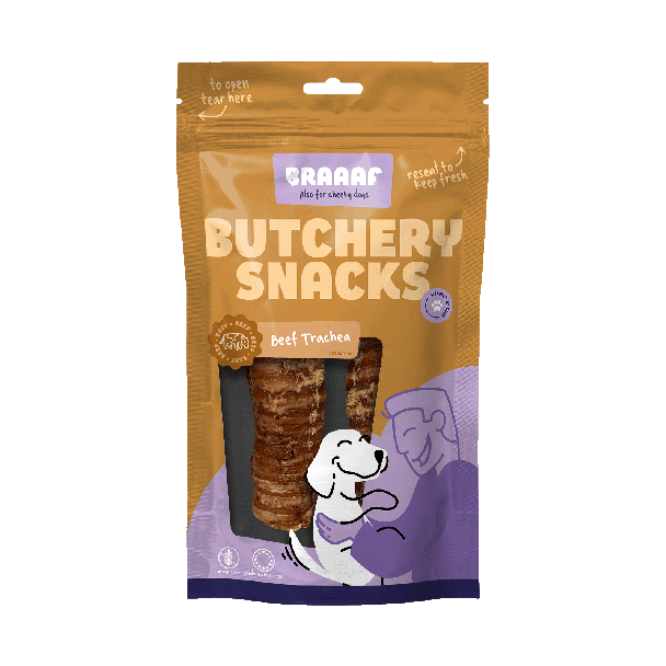 Braaaf Butchery Snacks Runderluchtpijp 85 g