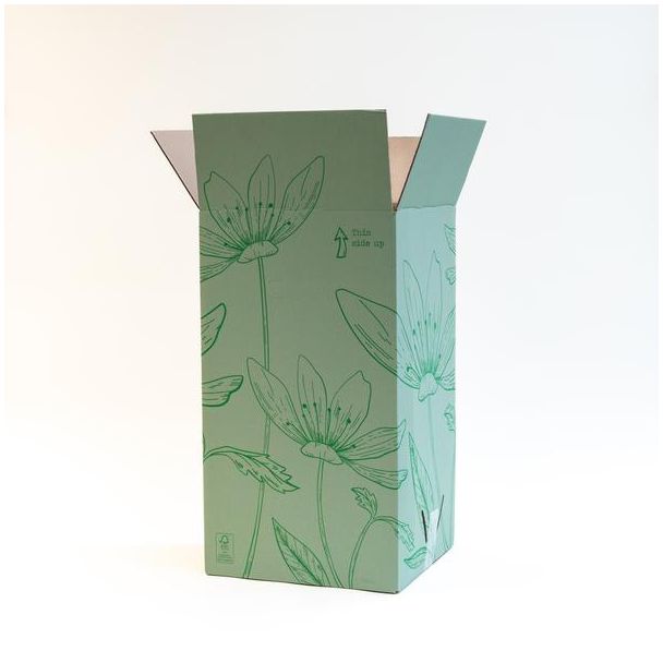 boeket in wit met groentinten, cadeautip