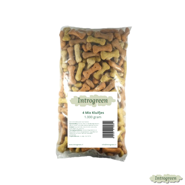 4 Mix Kluifjes 1000 gram hondensnack