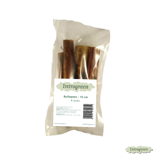 Bullepijzen in verpakking – 15 cm natuurlijke kauwsnack