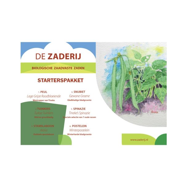 Starterspakket biologisch zaad voor beginners