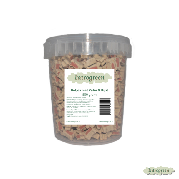 Emmertje Botjes met Zalm & Rijst 500 gram 