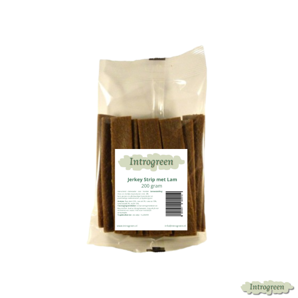 Jerkey Strip met Lam 200 gram hondensnack
