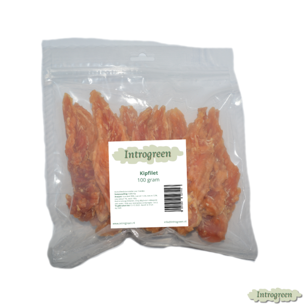 Kipfilet 100 gram 100% kip hondensnack