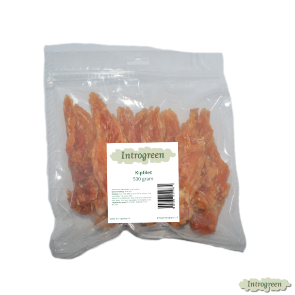Kipfilet 500 gram 100% kip hondensnack