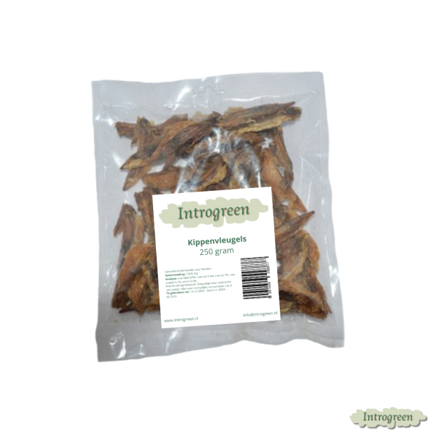 Kippenvleugels in verpakking – hondensnack 250 gram