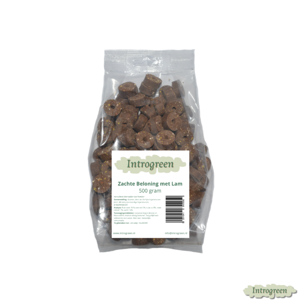 Zachte Beloning met Lam 500 gram 