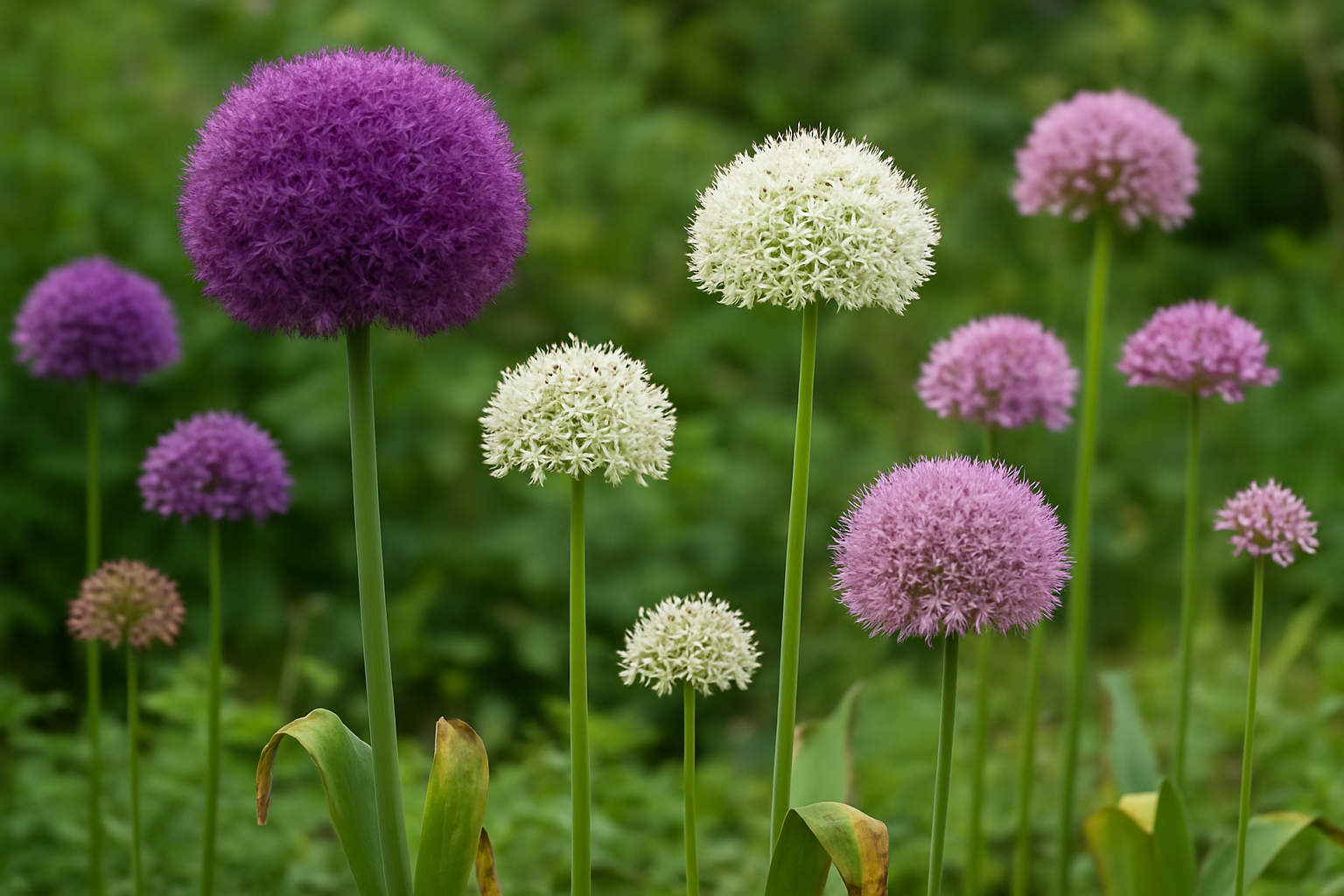 Populaire Allium soorten en cultivars