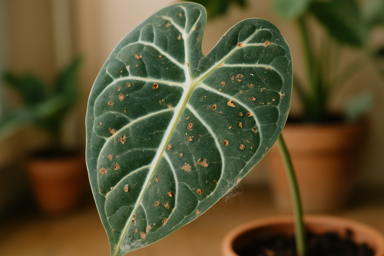 Plagen en ziekten bij Alocasia: Herkenning en aanpak