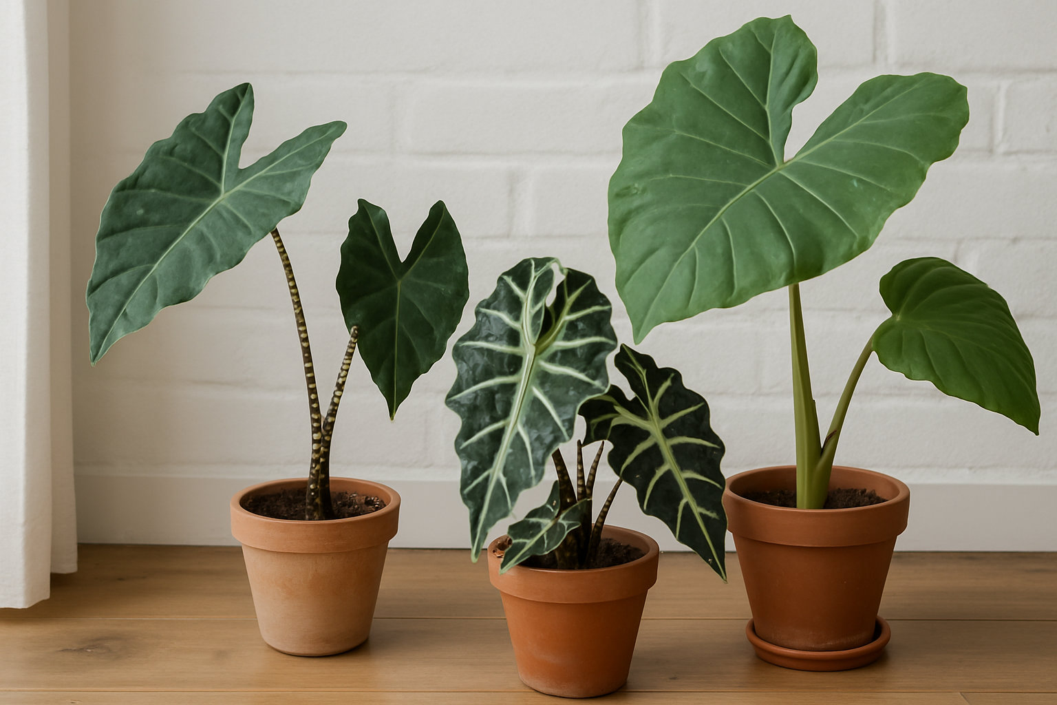 Populaire Alocasia soorten en hun kenmerken