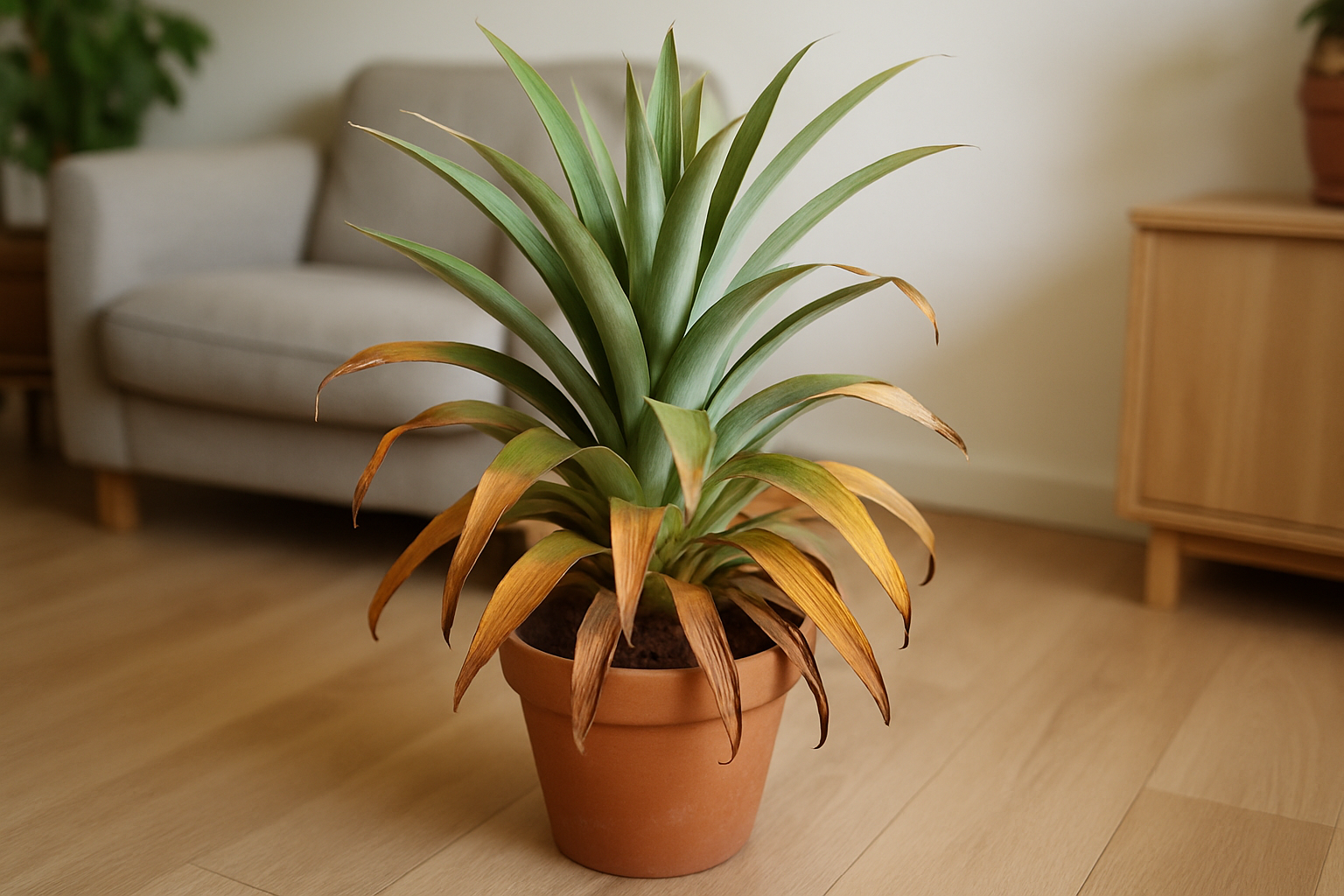 Problemen bij de Ananas Kamerplant