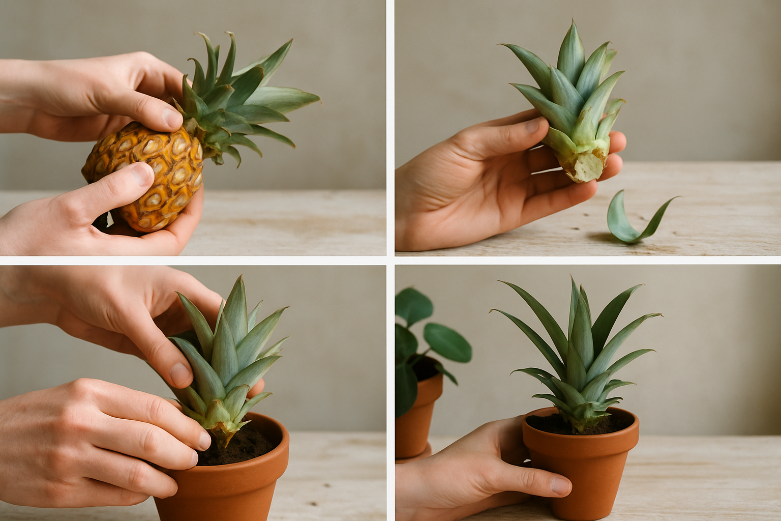 Ananas Kamerplant: Vermeerderen