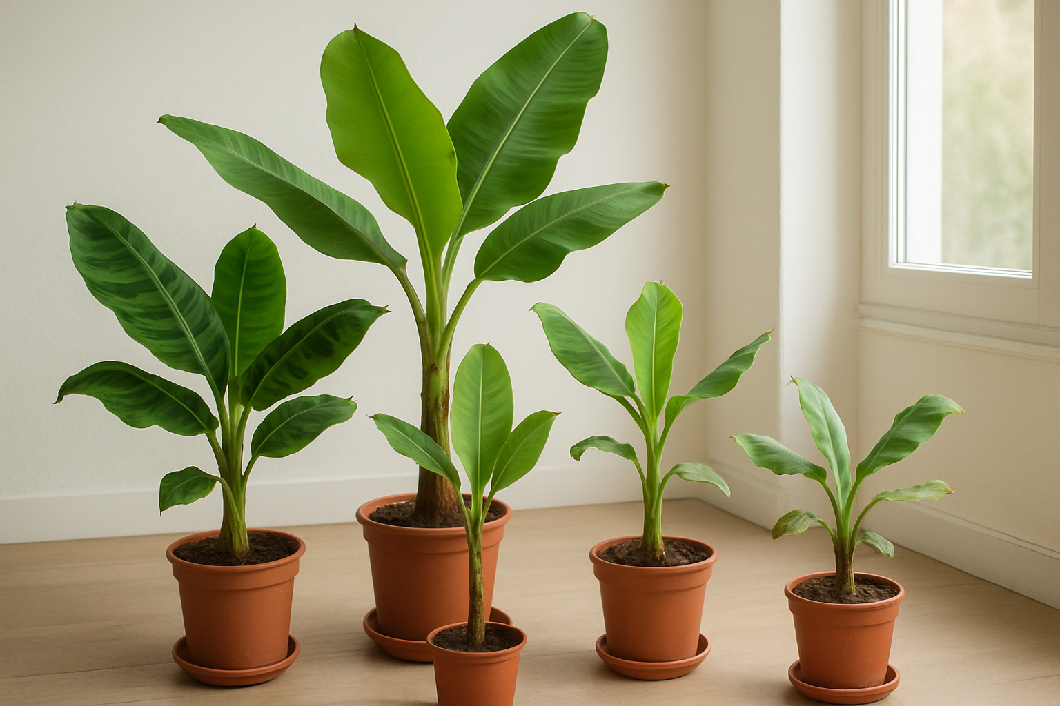 Populaire soorten bananenplanten als kamerplant