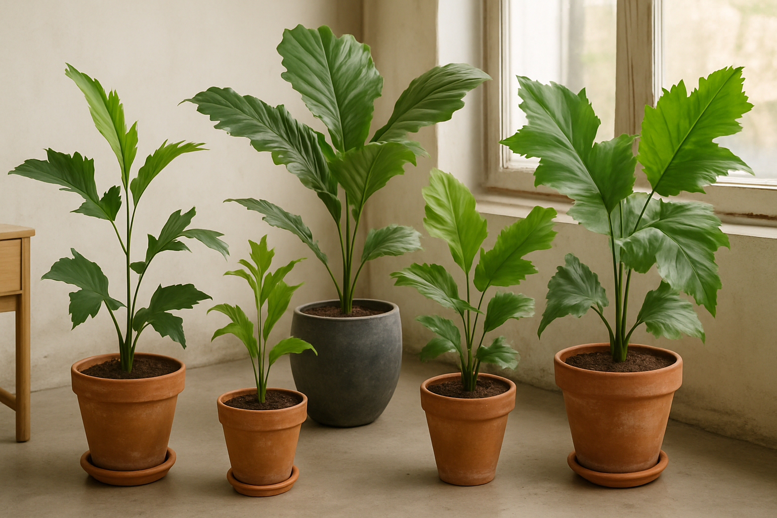 Caryota soorten als kamerplant