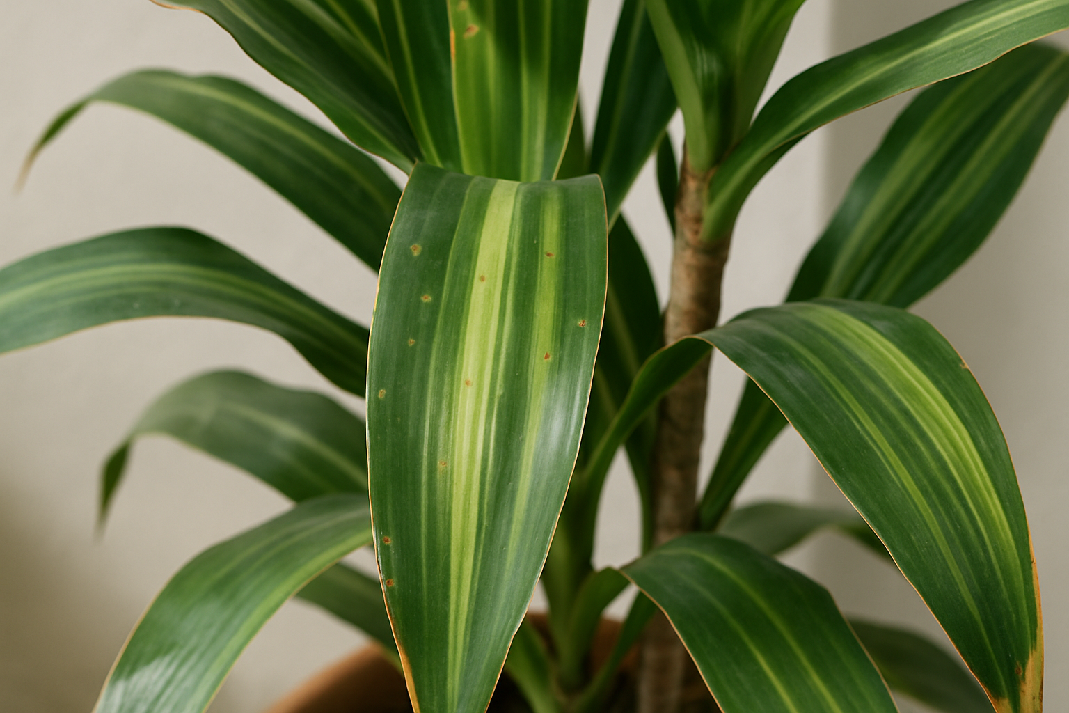 Meest voorkomende problemen bij Dracaena