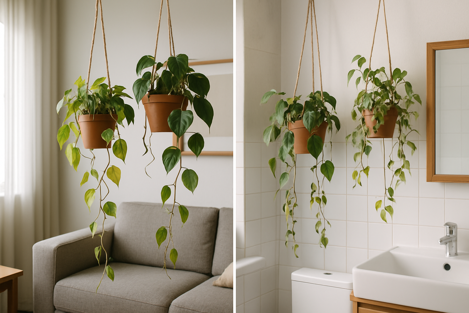 Toepassingen van Hangplanten in Huis