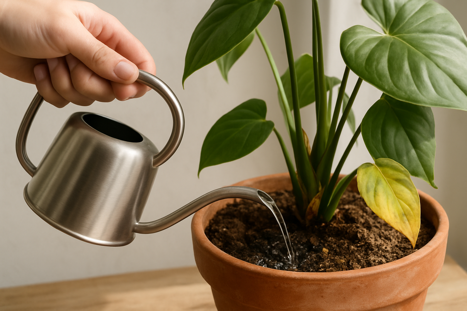 Kamerplanten water geven: zo doe je dat