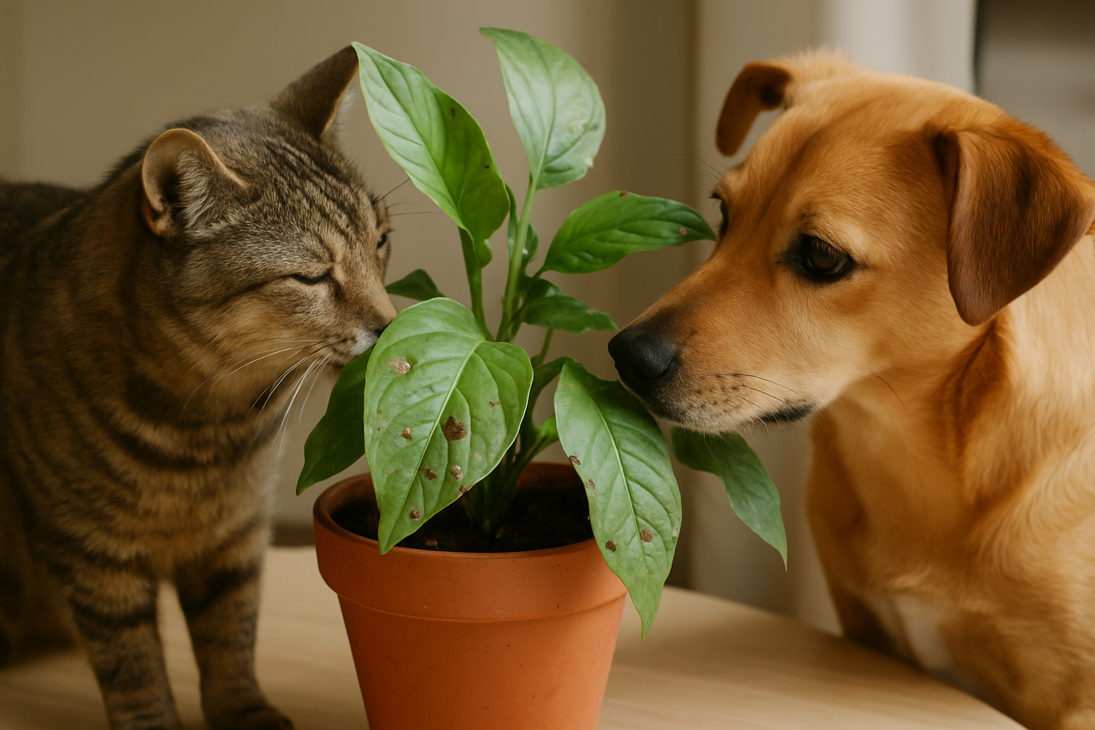 Kamerplanten & huisdieren: veiligheid en tips