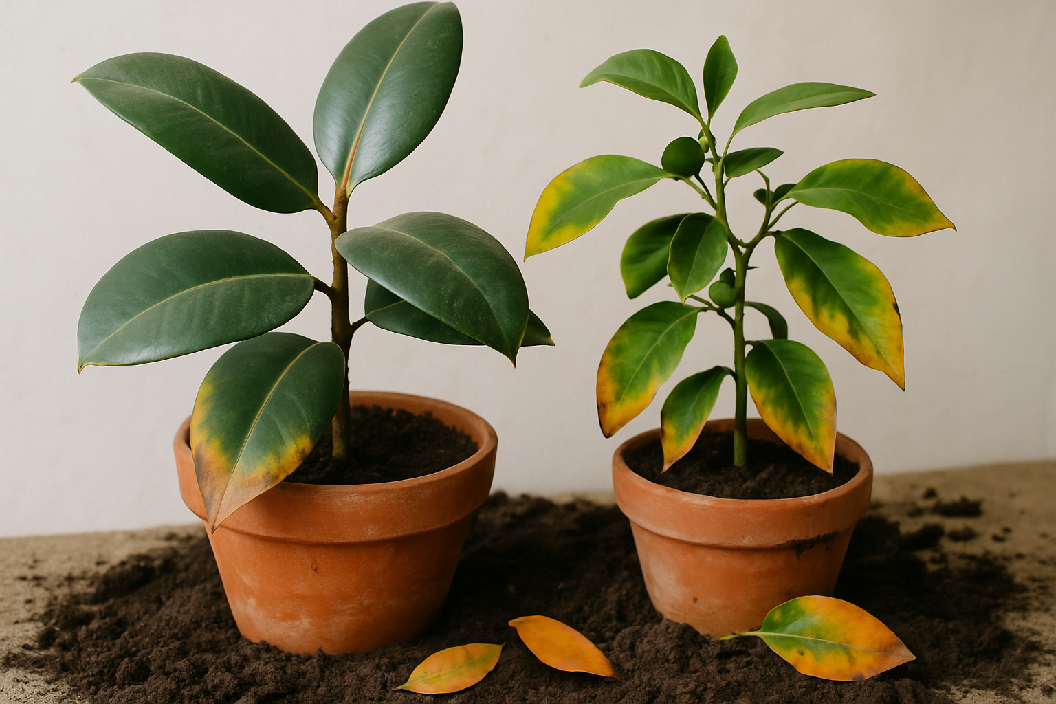 Oorzaken van plantstress na verplaatsen