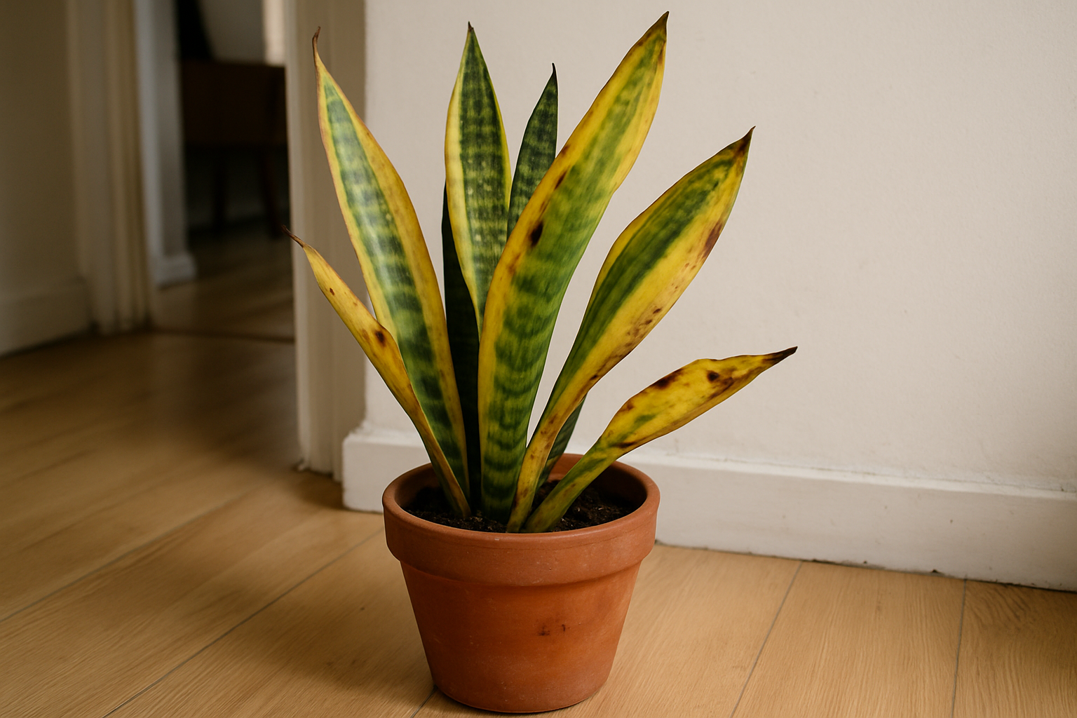 Sansevieria problemen: oorzaken en oplossingen