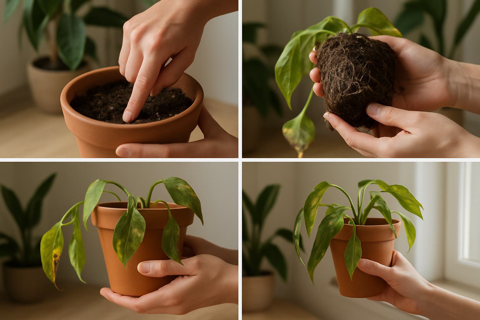 Eerste hulp bij een slappe plant