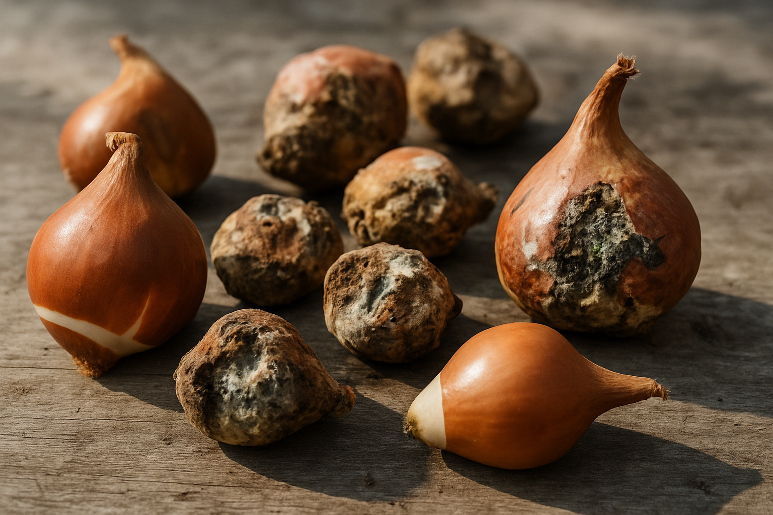 Problemen met tulpenbollen