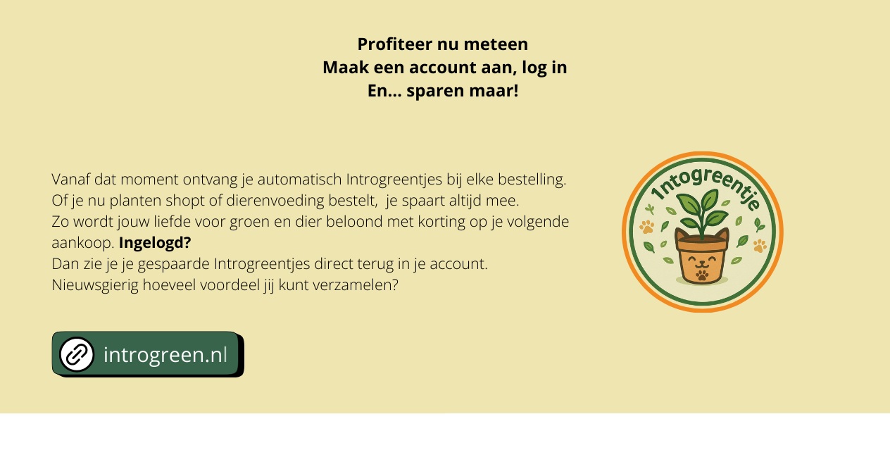 introgreentjes - spaarporgramma plant en dier